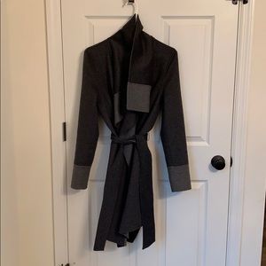 Diane Von Furstenberg wrap reversible coat